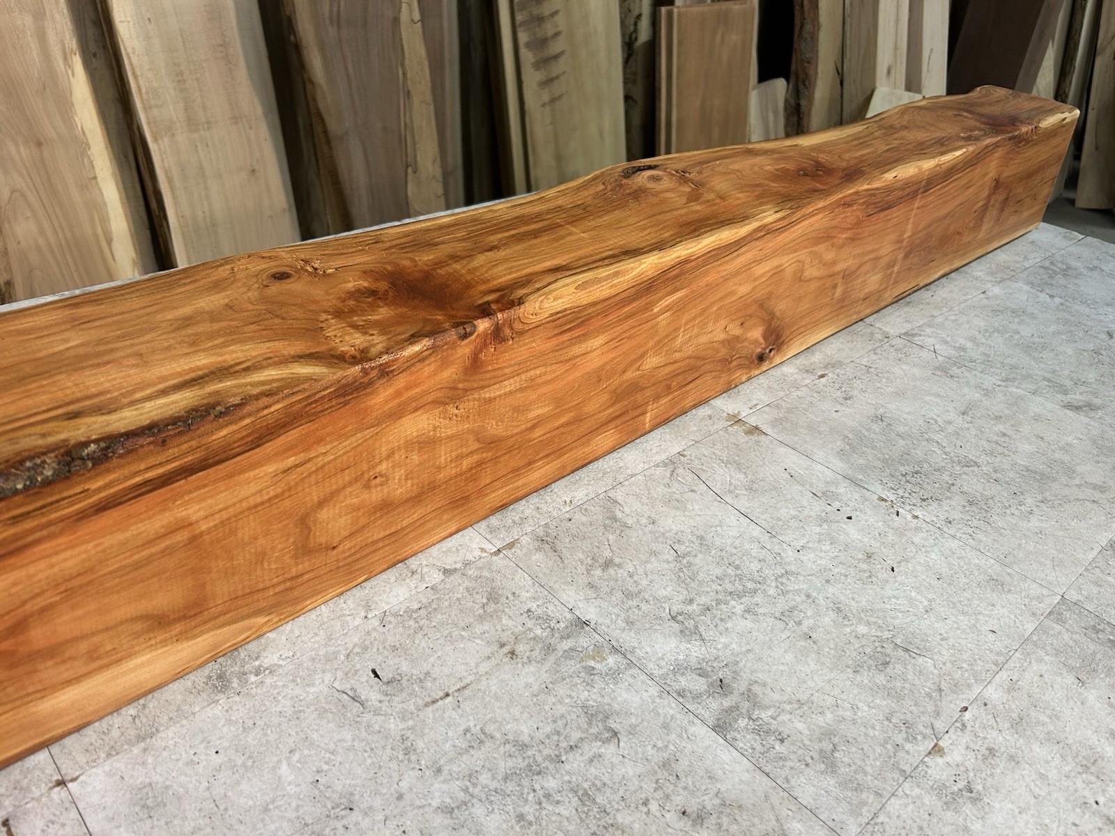 Cherry Mantel Beam/Fireplace Mantel Beam/Rustic Modern Wood/Solid Hardwood Beam