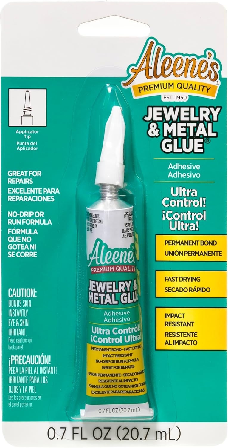 Instant Waterproof Jewelry Glue – 0.7 oz High Viscosity Adhesive, Clear Finish