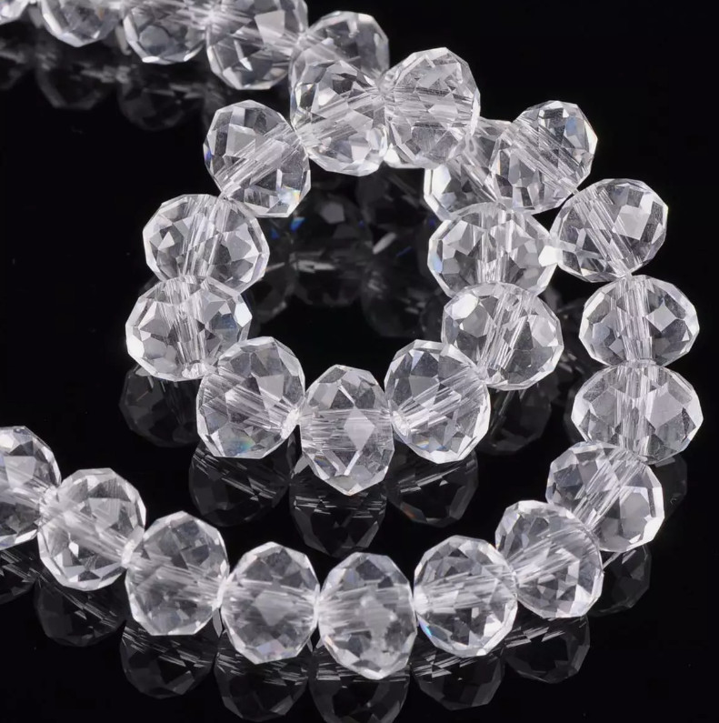 4mm 6mm 8mm 10mm 12mm Rondelle crystal Loose spacer beads Jewelry Making Crafts