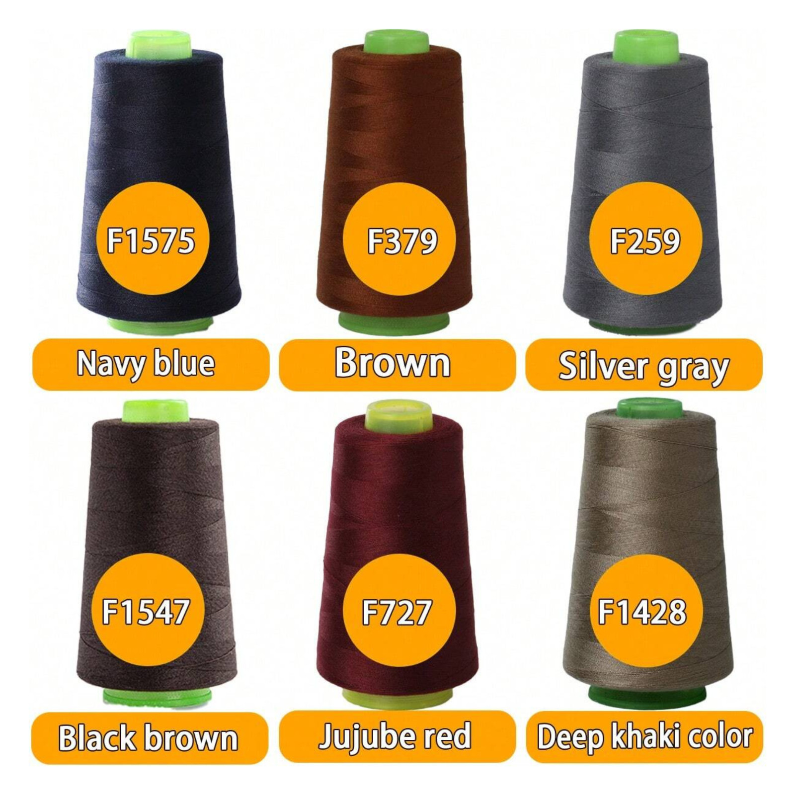 3000 Yards Sewing Thread Spool 100% Polyester All Purpose Machine Hand 46 Colors