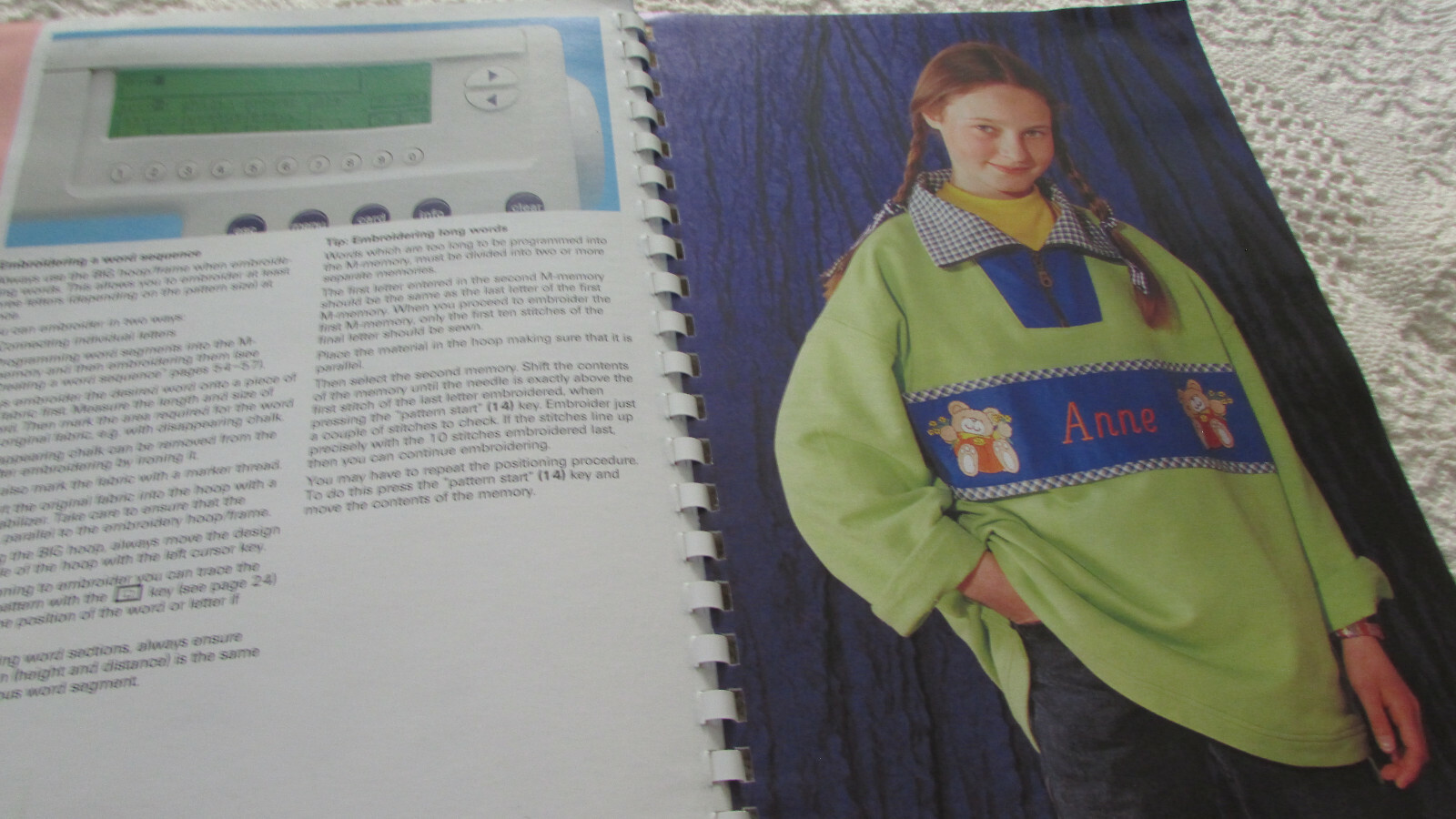 Pfaff 7560 Others ORIGINAL EMBROIDERY UNIT Manual Used Pre-Own Condition Good