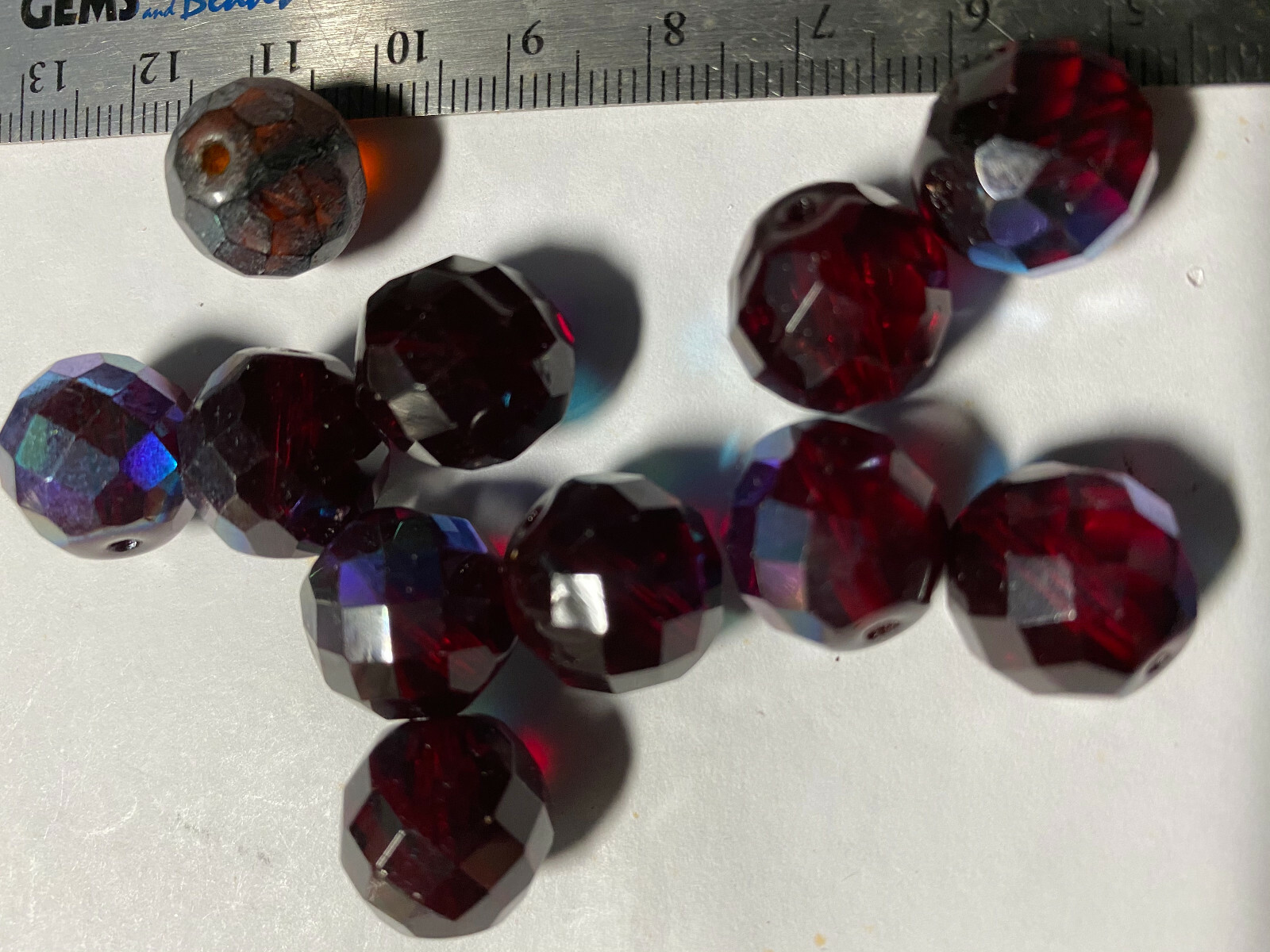 Czech Fire Polished Crystal Beads 14mm 16mm ****UPICK**** 14mm 16mm