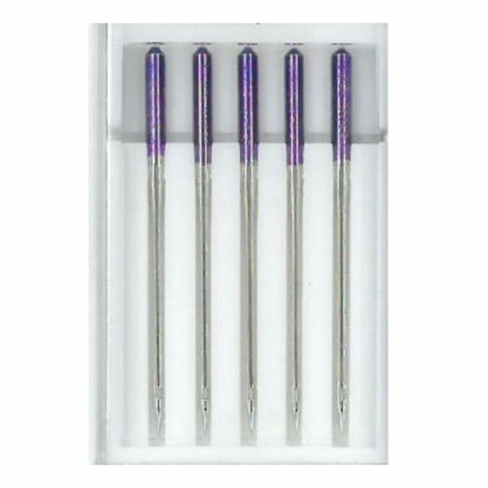 Pack of 5 Janome Purple Tip Needles #859438007 for Home Sewing Machines