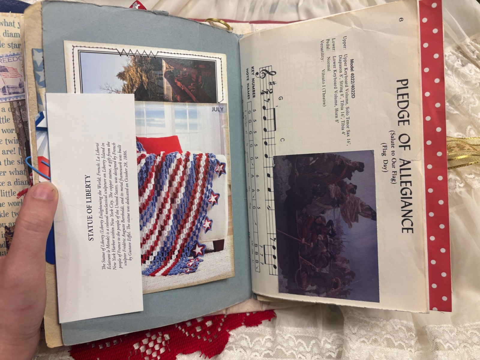 4th of July 🇺🇸 Patriotic America 250 YEARS! Junk Journal handcrafted