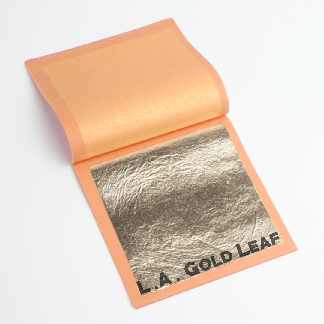L.A. Gold Leaf: 12K Genuine White Gold Leaf Sheets (Loose or Transfer)