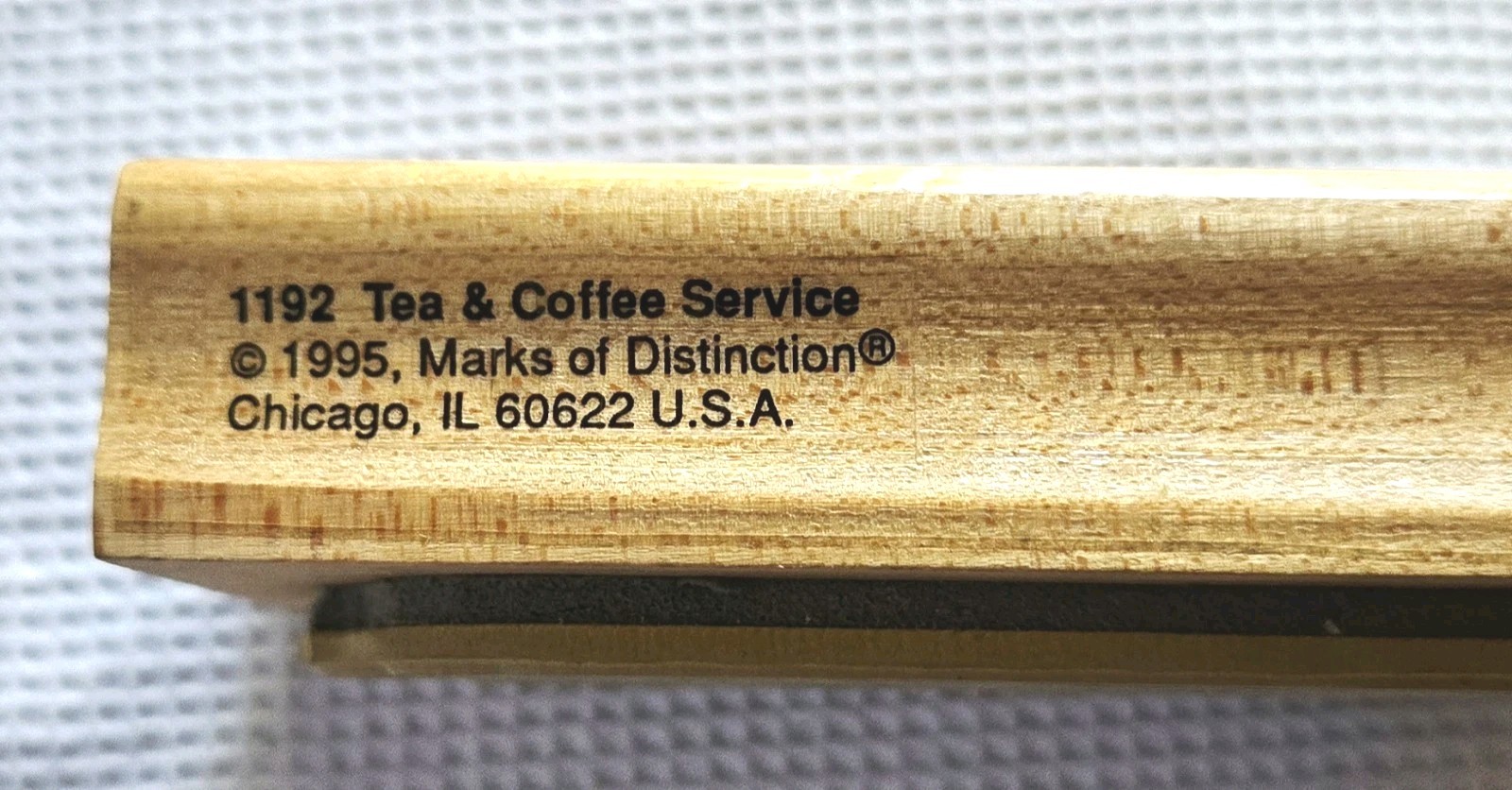 Tea & Coffee Service Rubber Stamp Marks of Distinction Vintage Silver Teapot Set