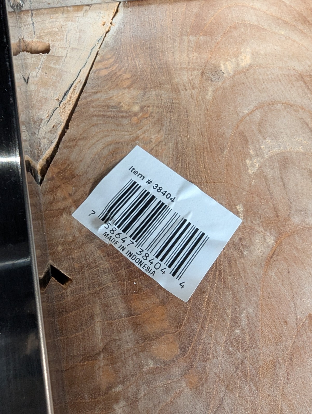 Natural Teak Wood Slab Table Top Live Edge Modern Coffee Side Table End Art Deco