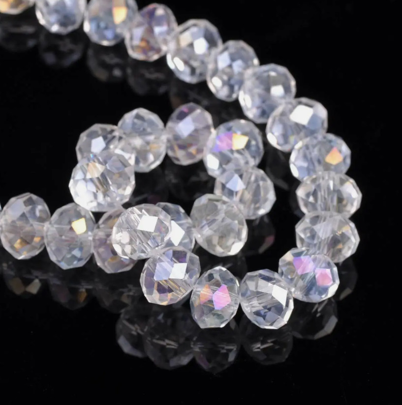 4mm 6mm 8mm 10mm 12mm Rondelle crystal Loose spacer beads Jewelry Making Crafts