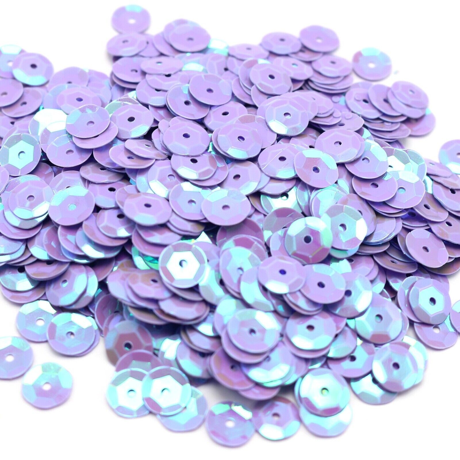 3000 Purple AB 8mm CUP round loose sequins Paillettes sewing Wedding craft
