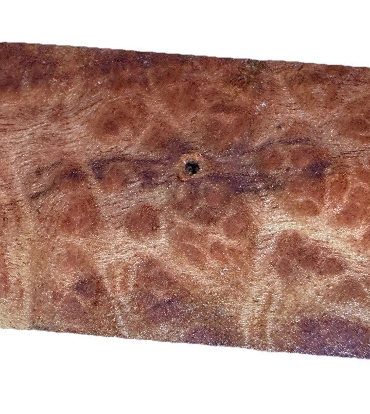 Camphor Burl wood turning blank 1-1/2″ x 1-1/2” x 9-3/4″ (z23) dried – BUG HOLE