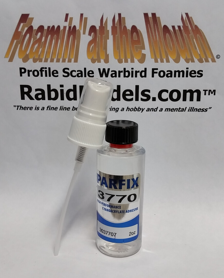 2oz #3770 PLASTIC PRIMER for CA glue – bond plastics, PVC, Styrene, 3D prints