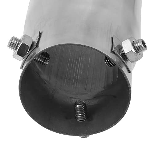 Car Exhaust Tip Pipe 2.36″ Inlet 2.72″x2.32″ Outlet Heart Shaped Exhaust Tail