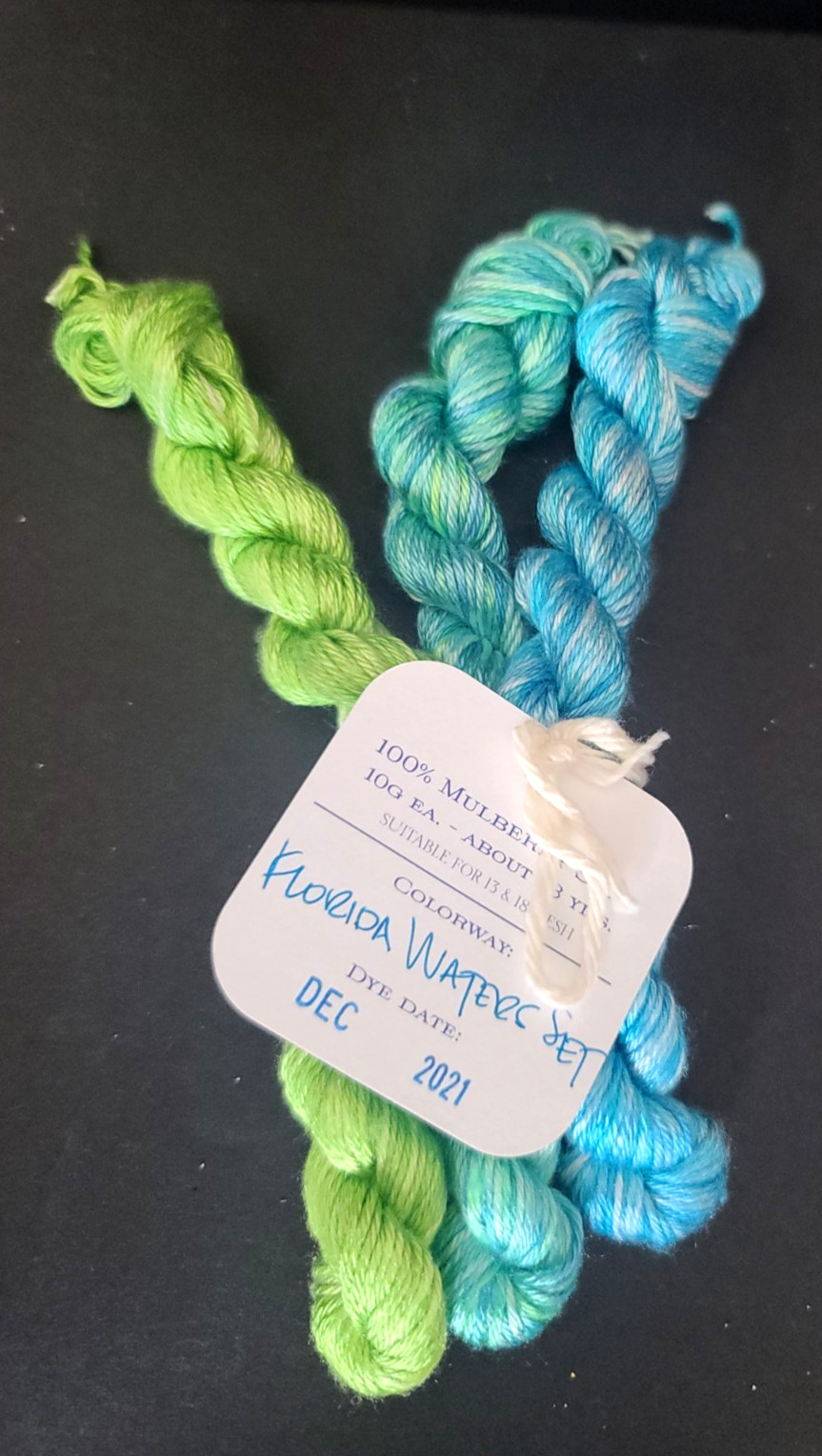 Hook and Harbor Co. H & H Co Hand Dyed Mulberry Silk Embroidery Thread