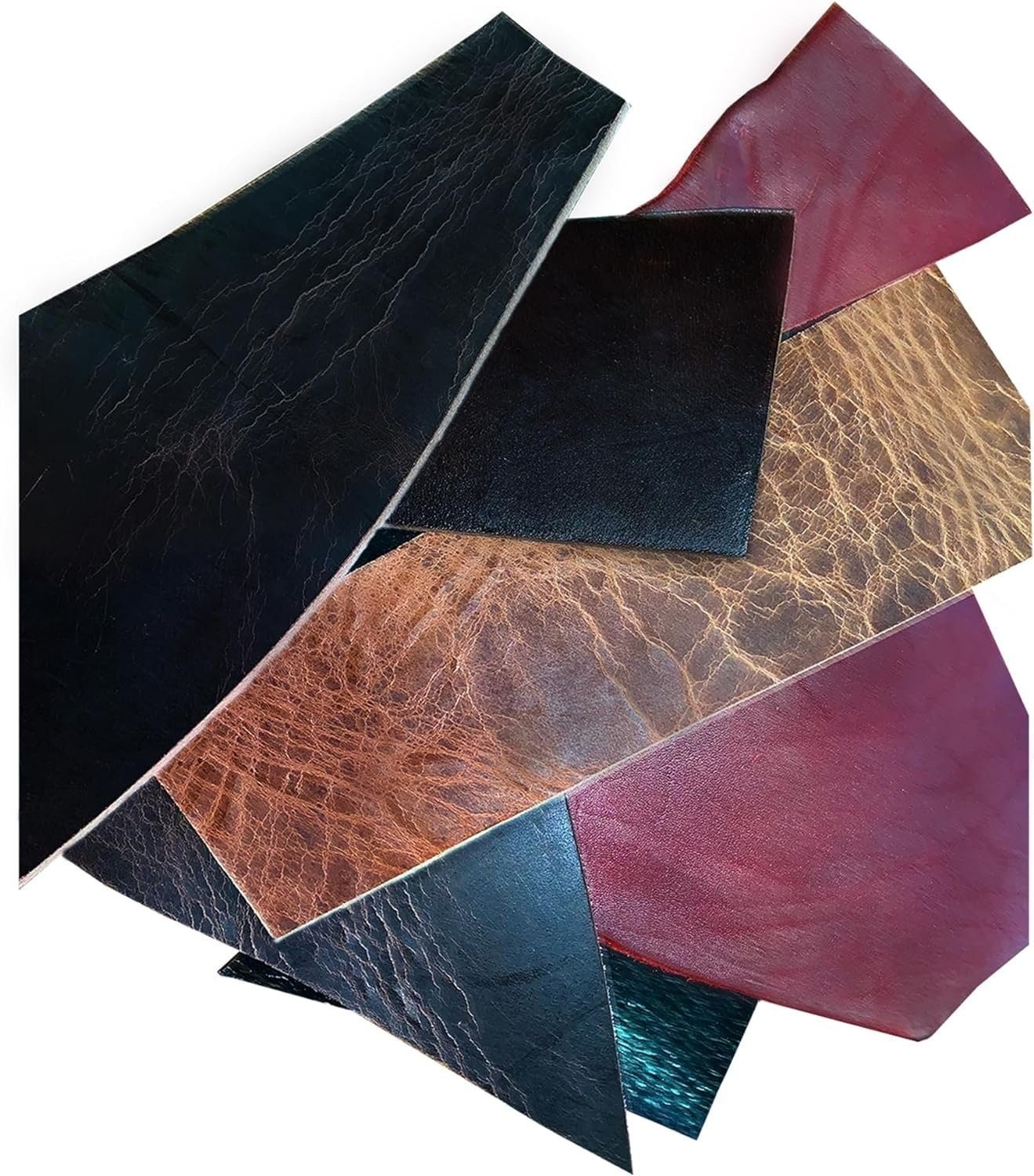ELW Vegetable & OilTanned Leather Scraps 2-15 oz (1.4-6mm) 1-30 lb Sizes