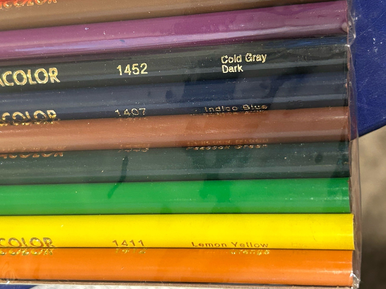 New Old Stock Faber-Castell SPECTRACOLOR 12-pc Color Pencil Set #1400-12 USA