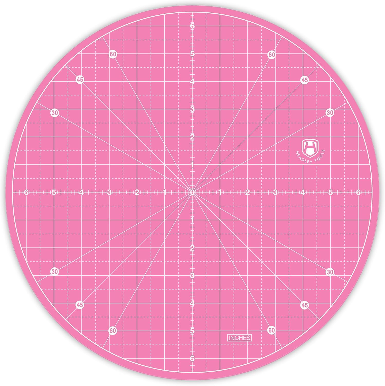 13″ Round Self-Healing Cutting Mat with 360-Degree Rotation, Pink