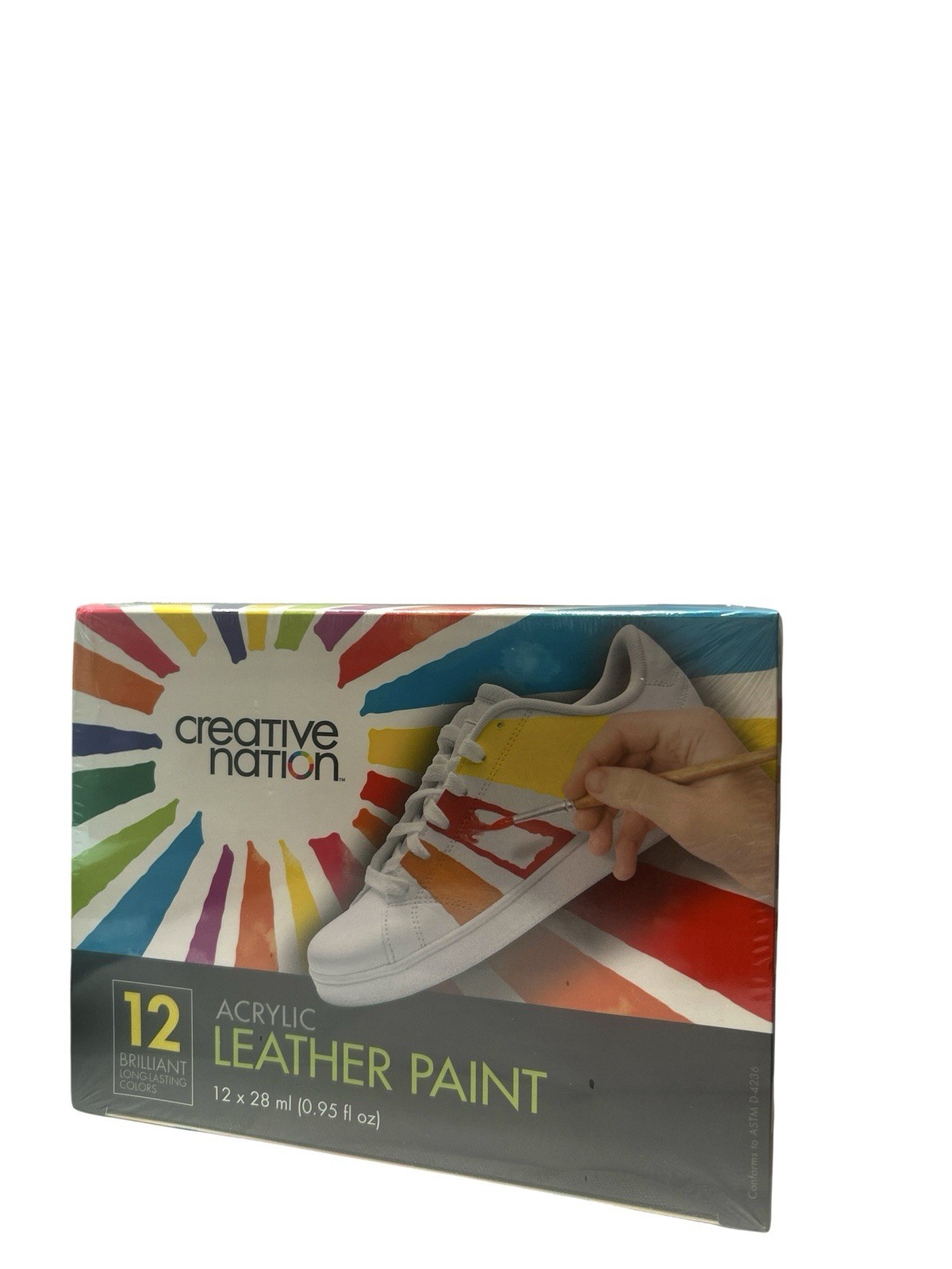 Creative Nation Leather Paint Set Sealed 12 Colors 28ml Sneaker Shoe Custom Kit