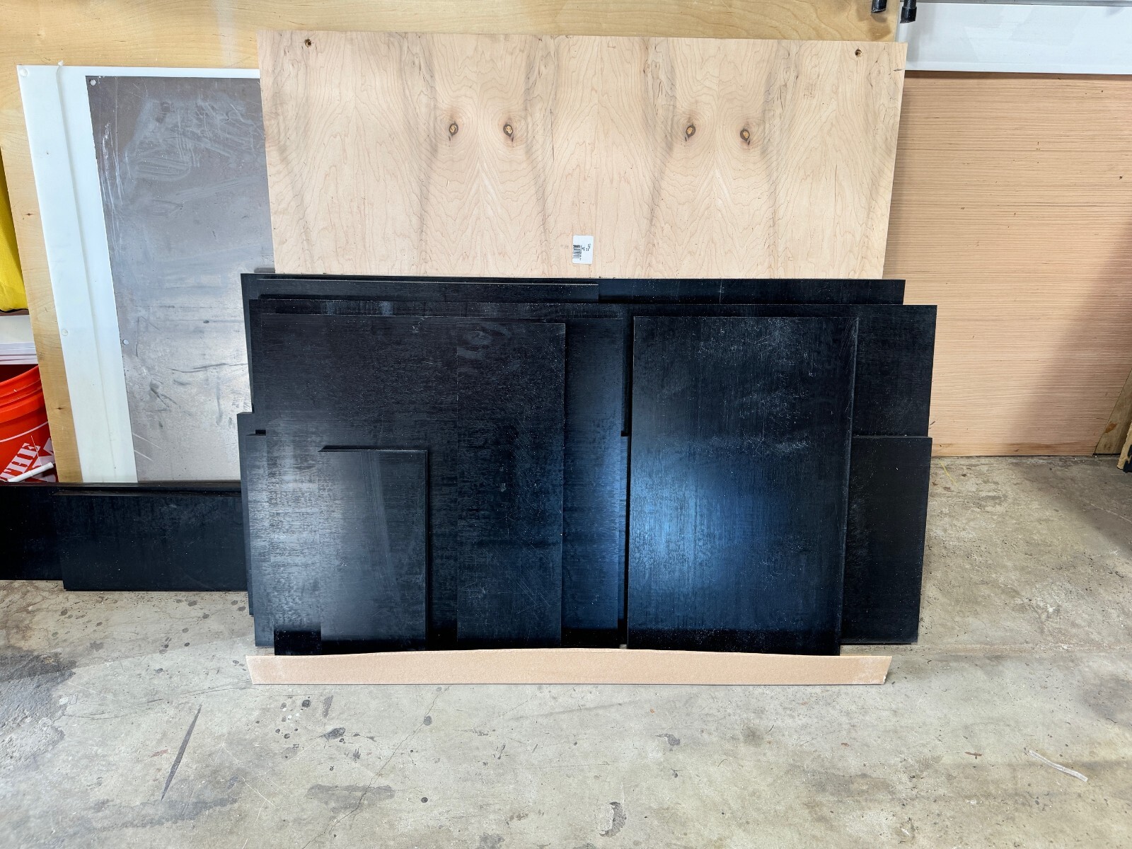 Black Delrin Acetal POM Homopolymer Sheet 1″ Thick. Various Sizes. US Seller.