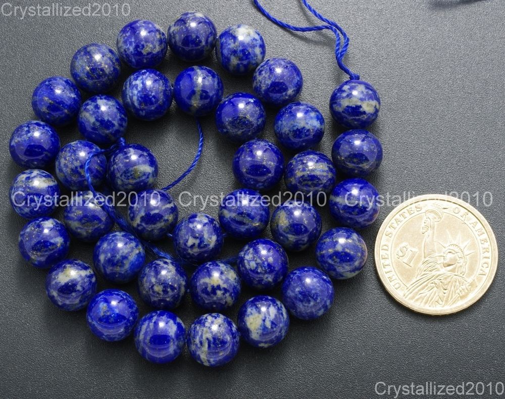 Natural Lapis Lazuli Gemstone Round Beads 2mm 3mm 4mm 6mm 8mm 10mm 12mm 15.5’‘