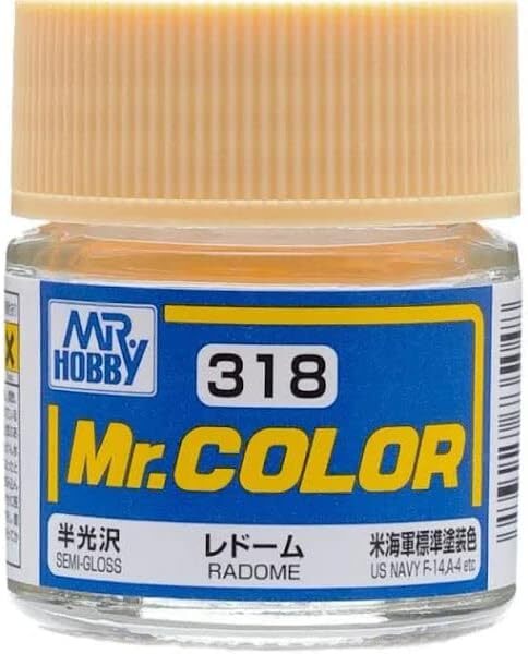 Mr. Hobby C318 Mr. Color Semi Gloss Radome Lacquer Paint 10ml – US