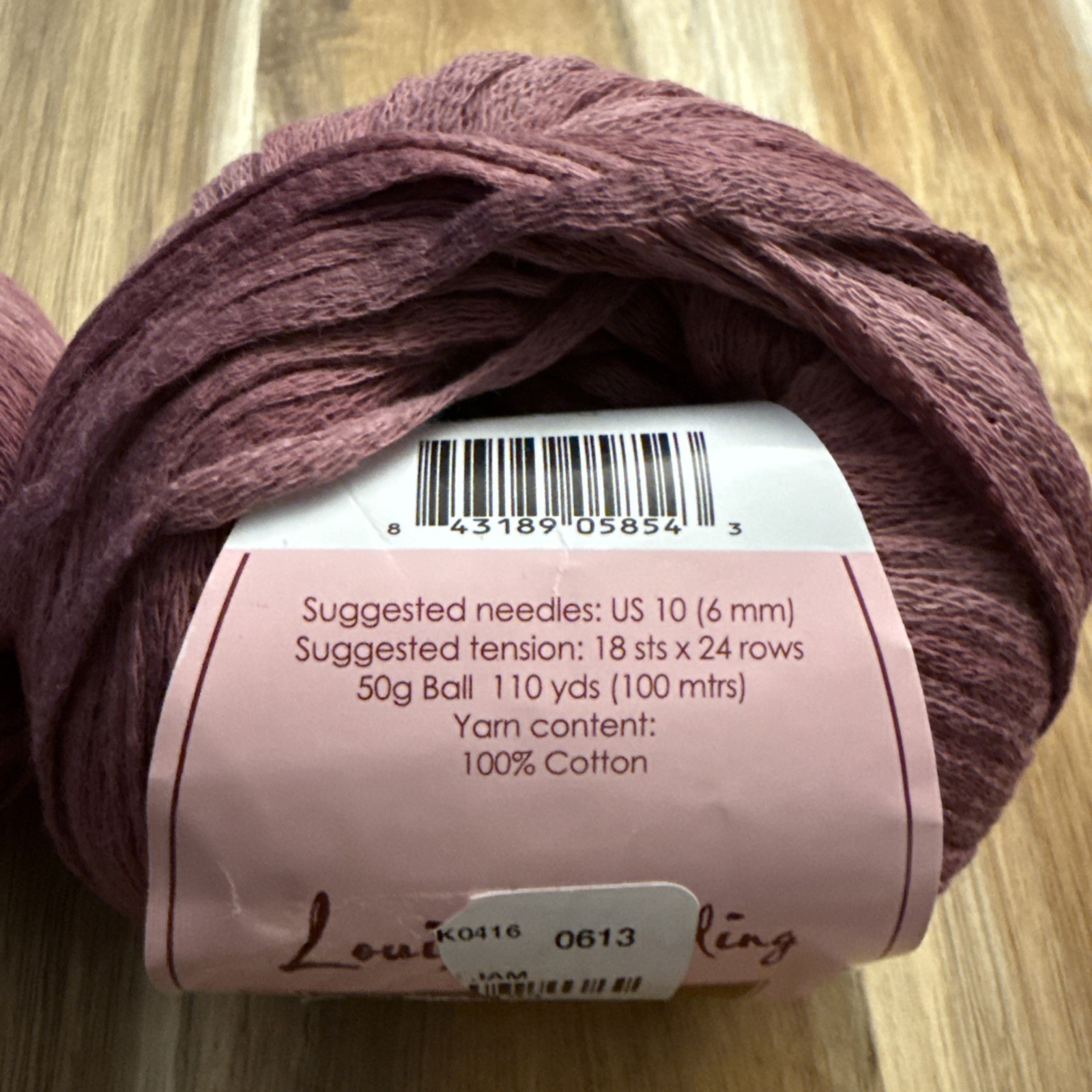 5 Skeins Balls of Louisa Harding Delphine Purple/ lavender Yarn. Color 06