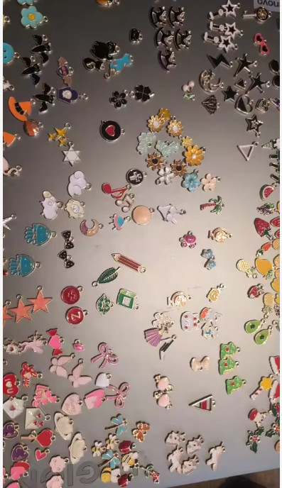 Mixed Styles Gold Enamel Charms Pendants Diy Jewelry Making Accessories 20-50pcs