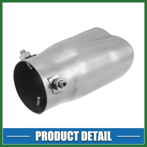 Car Exhaust Tip Pipe 2.36″ Inlet 2.72″x2.32″ Outlet Heart Shaped Exhaust Tail