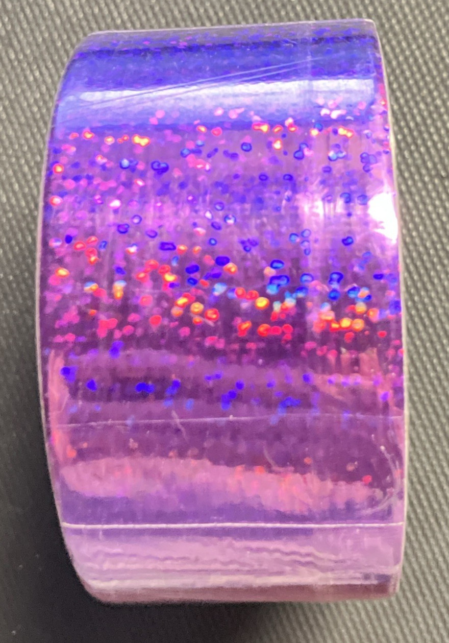 Art Skills Tape Trendz Designer Tape “SPARKLE” Purple Glitter 5 yds x 1.70 in