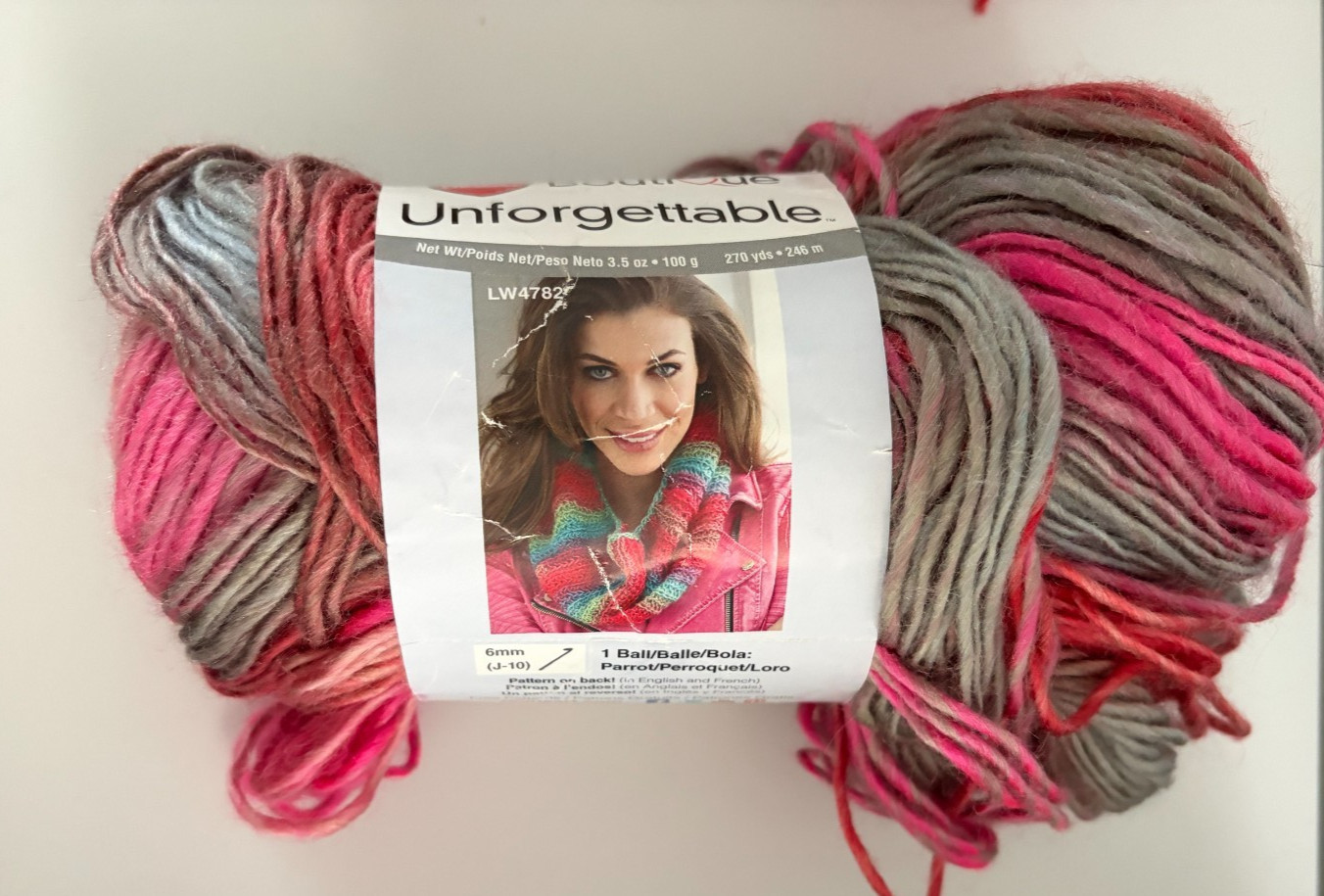 Red Heart Boutique Unforgettable Yarn Winery Tidal Cappuccino Sunrise multi skei