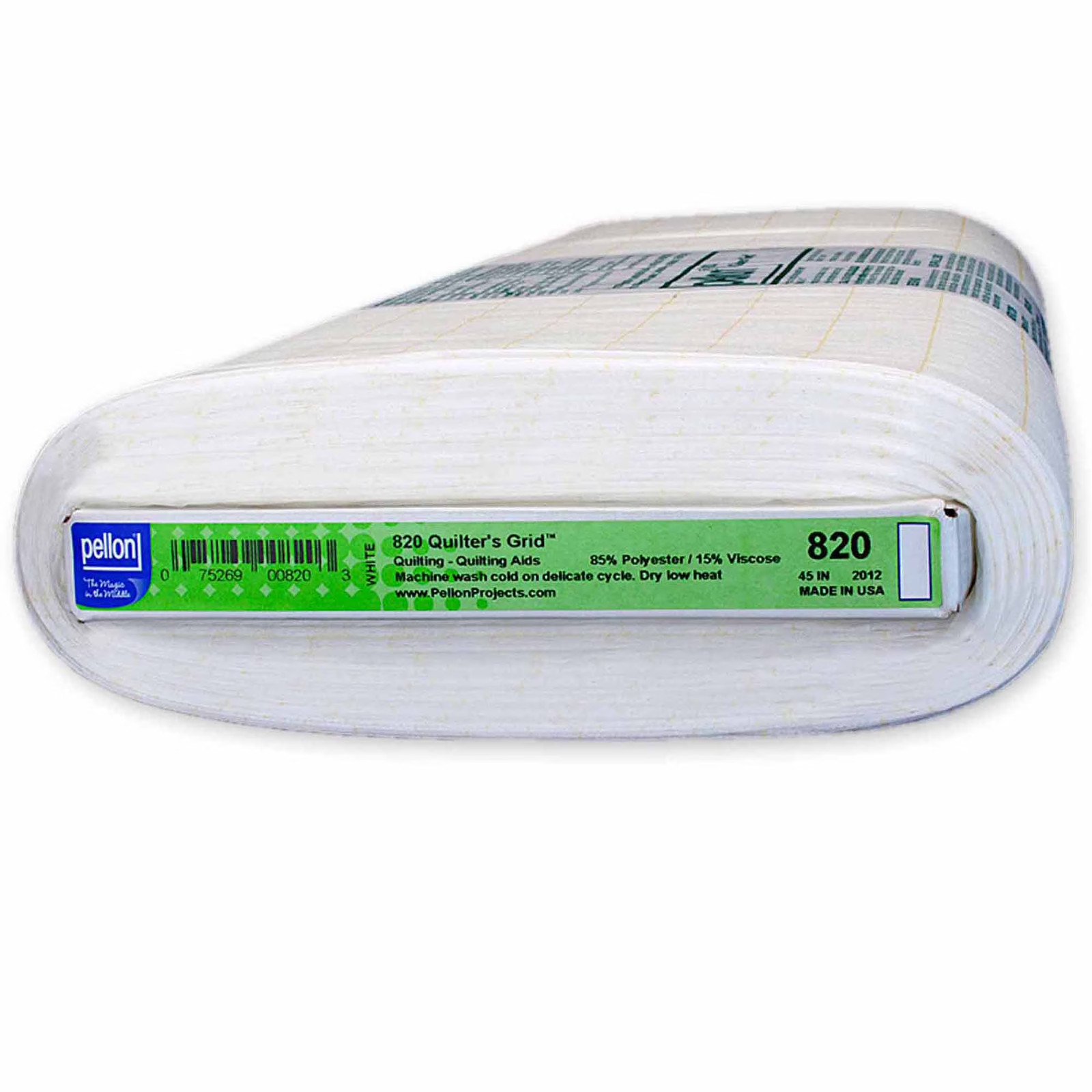 Pellon 820 Quilter’s Grid Fabric, White 45″ x 10 Yards by the Bolt