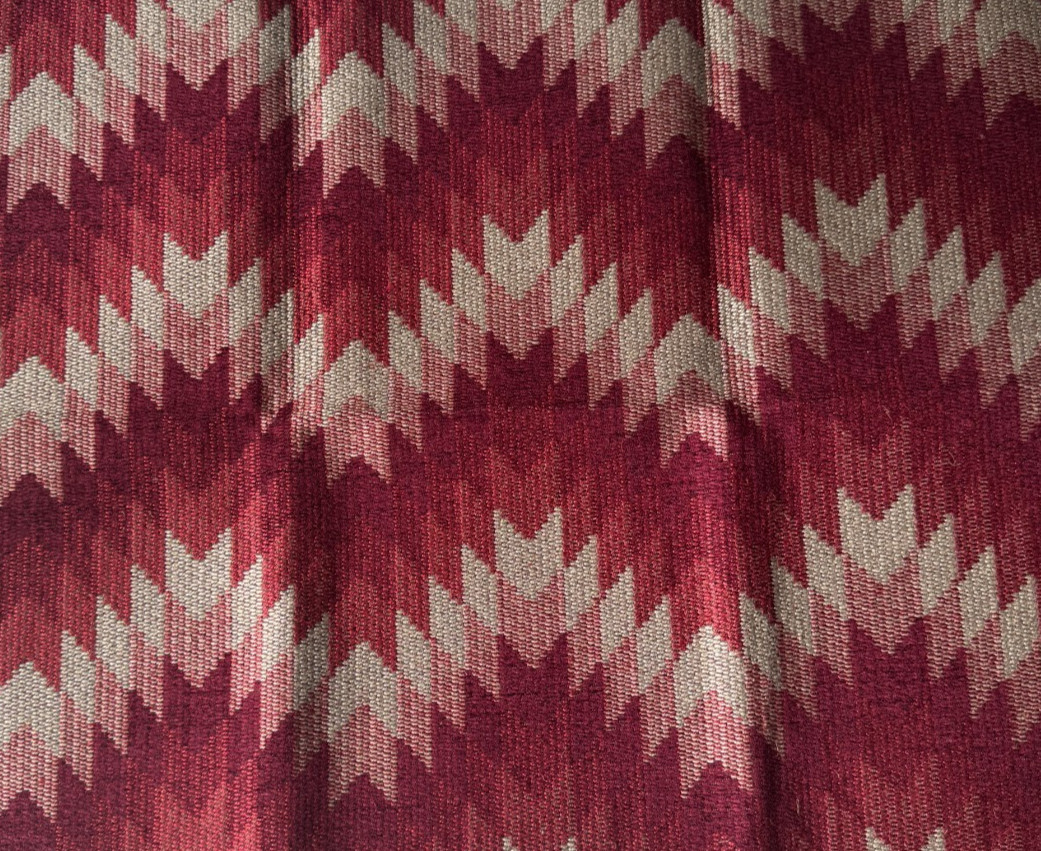 Mulberry Home Logan Berry Designer Fabric Remnant 24″x24″
