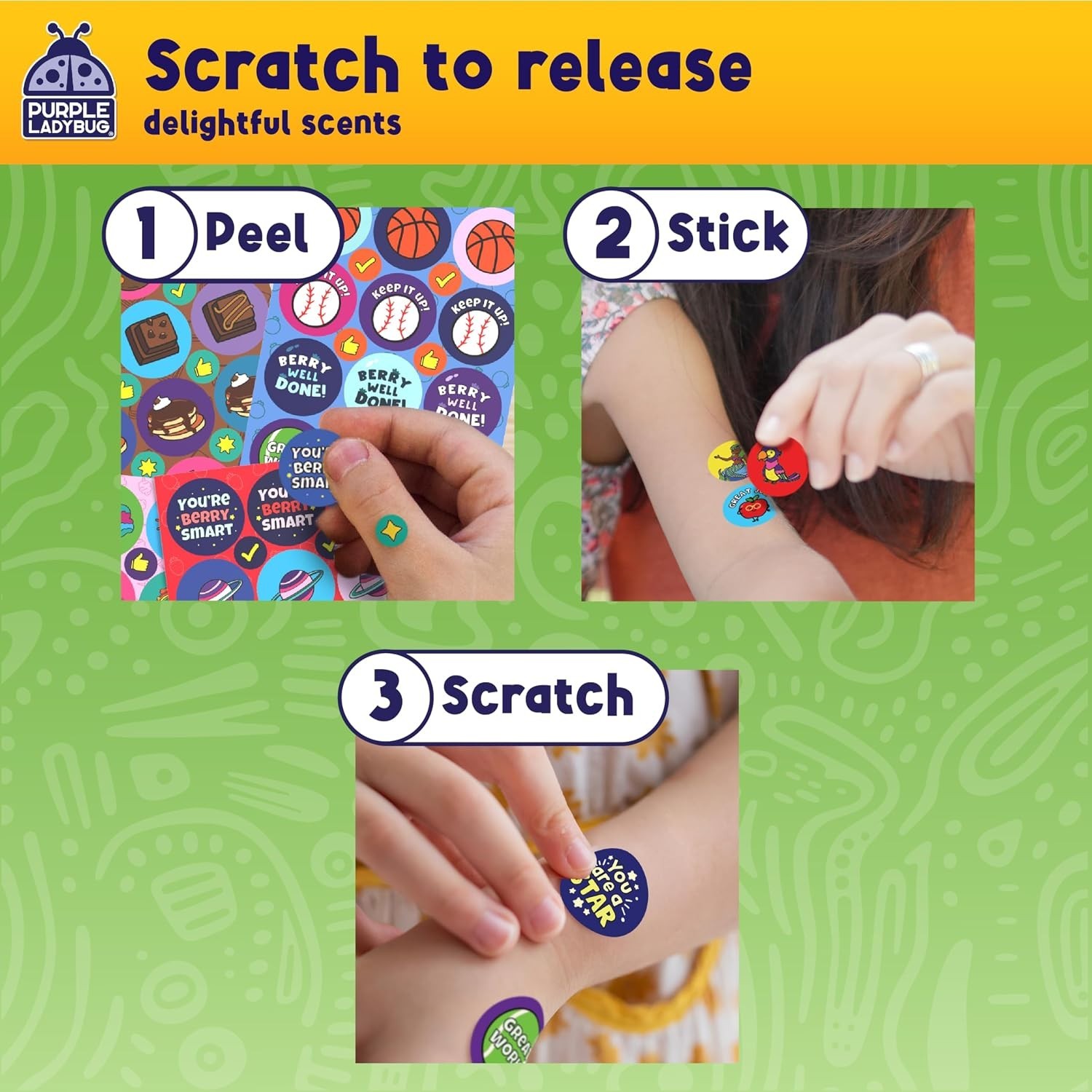 Non-Toxic 1260 Smelly Stickers – Vibrant Sensory & Educational Fun for Kids