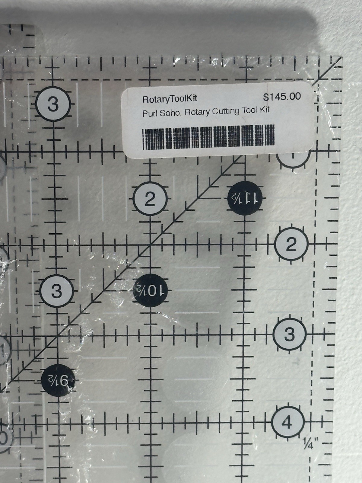 Creative Grids Quilt Ruler Lot CGR12 12.5 X 12.5 Square CGR24 6.5″ x 24.5″ Rect
