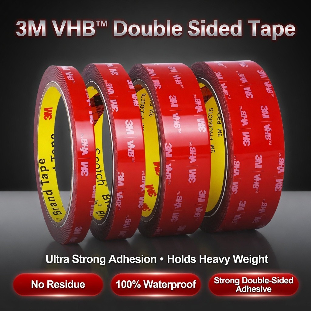 3M VHB Double Sided Tape Heavy Duty Mounting Tape for Car, Home and Office