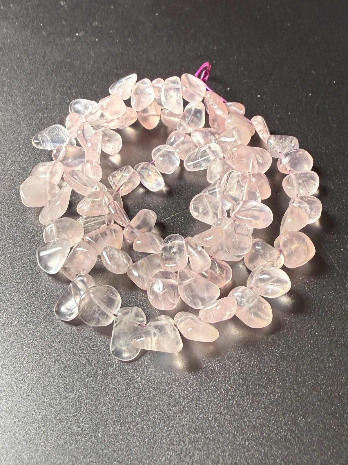 Rose Quartz Nugget Beads: Soft Pink Gemstone Strand, 16″