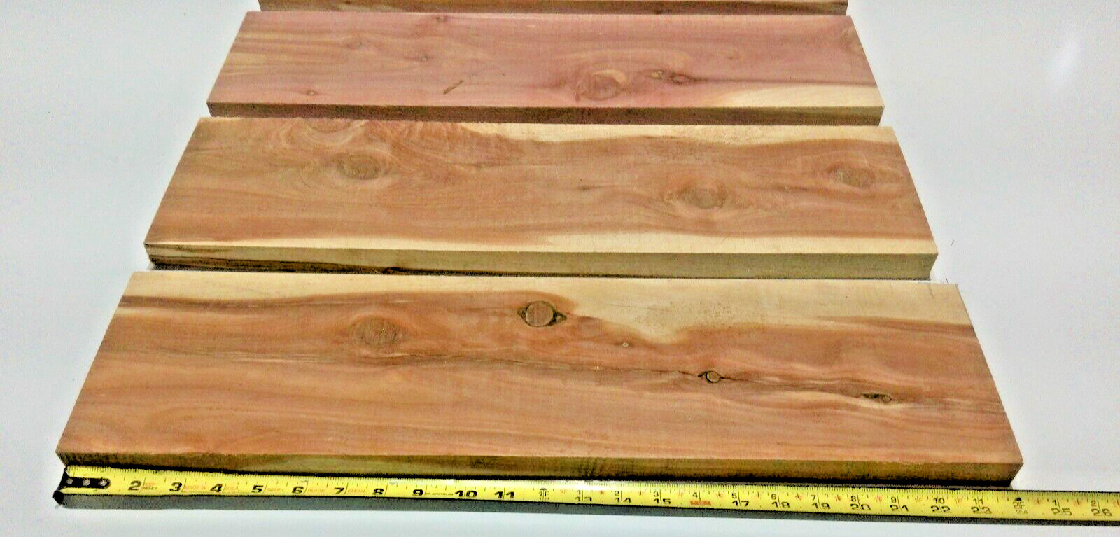 1 AROMATIC RED/WHITE CEDAR 1″ x 6″ x 24″ Lumber Decorative Board MILLED KILN DRY