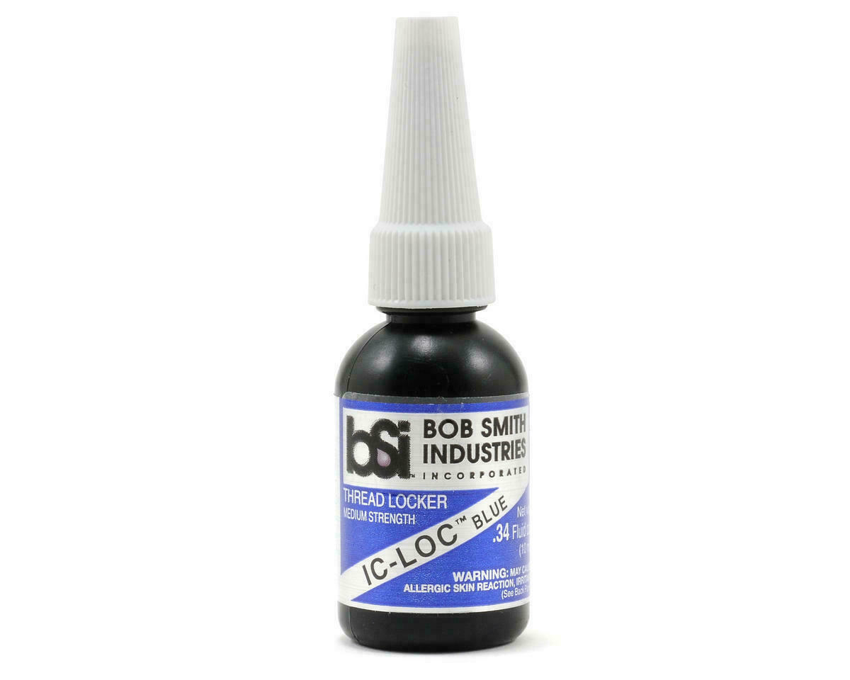 Bob Smith Industries BSI-171 Medium Strength RC Thread Locker Blue Secure Bottle