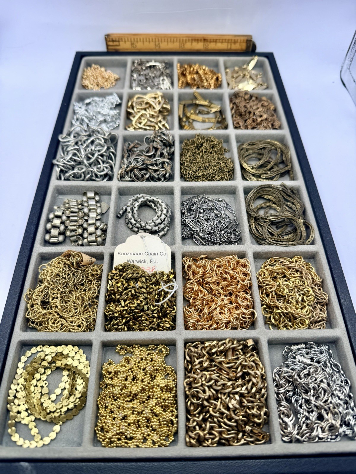 2 Lbs Chain Segments Vintage Gold Silver Brass Mixed Styles Salvaged