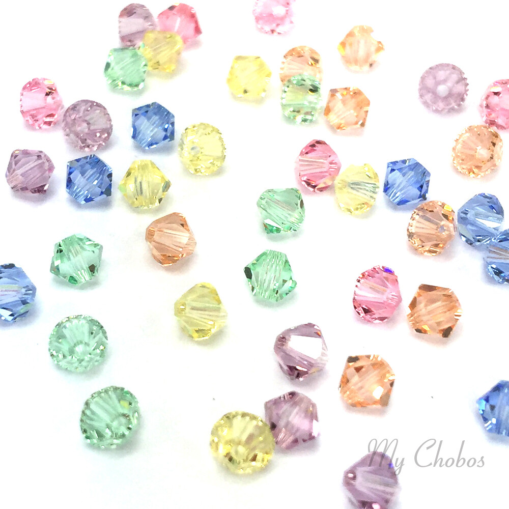 50 Swarovski 5328 Crystal XILION Bicone Beads Assorted Mixed *Pick Size & Color