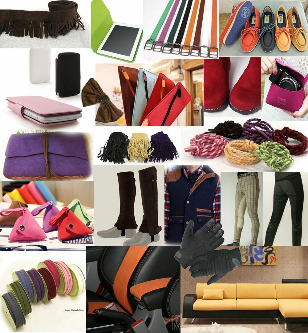 0.5MM ULTRASUEDE MICROFIBER FAUX SUEDE CLOTH PATCH LINING FRINGE NON FRAY BLACK