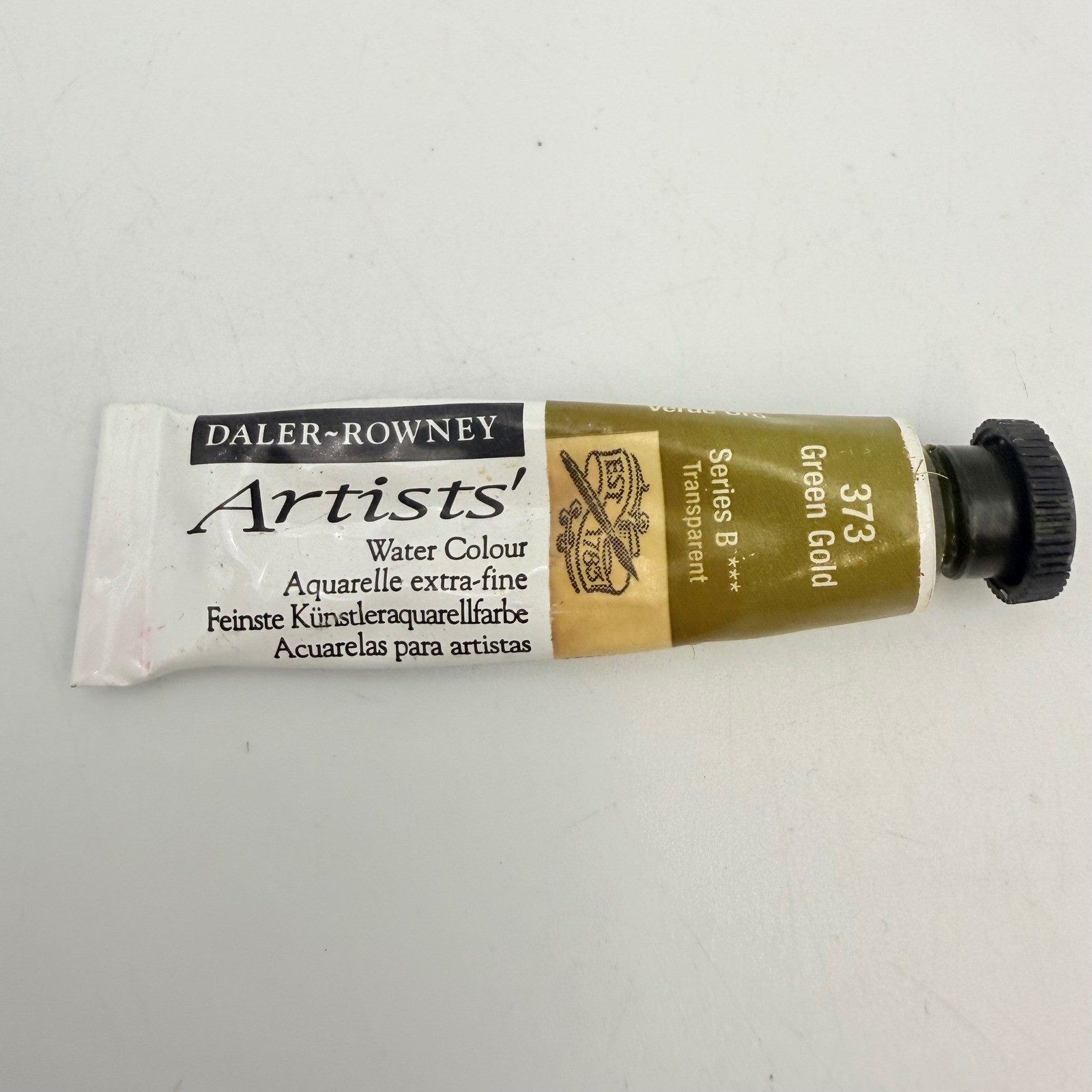 Daler-Rowney Artists Water Colour Green Gold 373 Series B 5ml Tube Paint