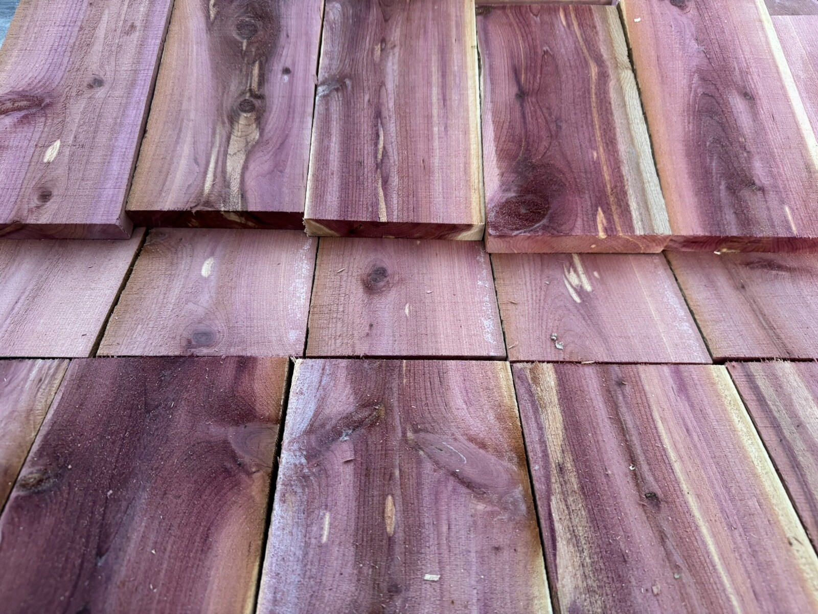 Exotic Aromatic Eastern Red Cedar Craft Boards, 1” Thick X 5” Wide X 10”. Long