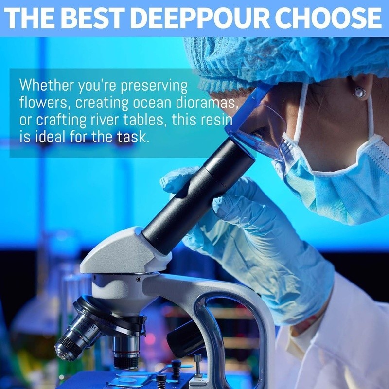 Deep Pour Epoxy Resin Kit 2:1 Durable UV Resistant Clear Casting Art Crafts New