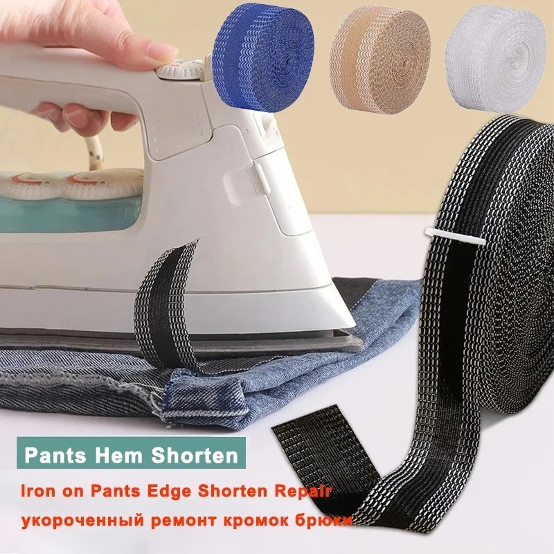 Iron-On Hemming Tape – Self-Adhesive Fabric Fusing Tape for Clothing Repair Tape
