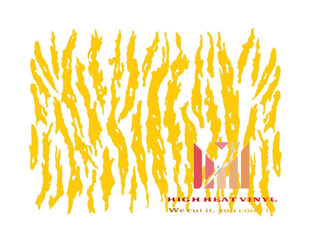 High Heat Duracoat Vinyl Firearm Stencil 10″ x 12″ -Vietnam Tiger stripe styling