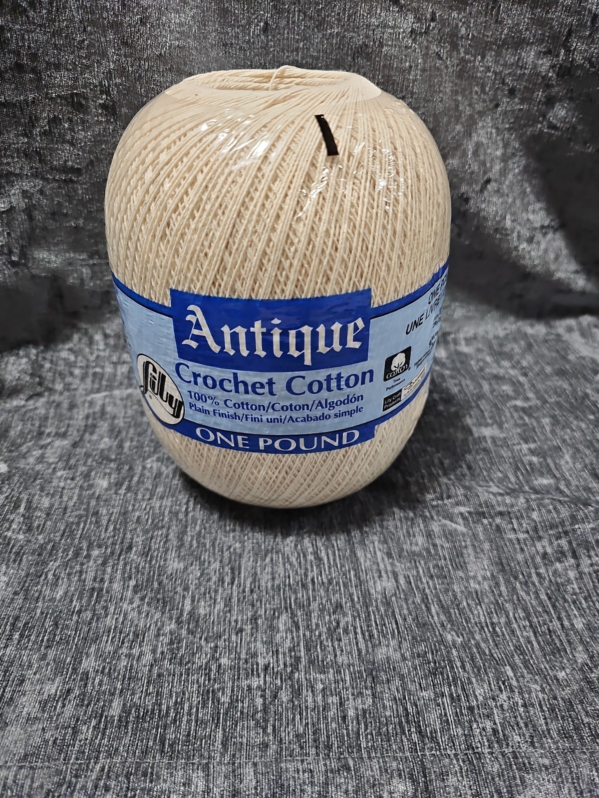 Lily Antique Crochet Thread Cotton 100% Cotton 3 Ply Size 10 1 Pound 2700 Yards