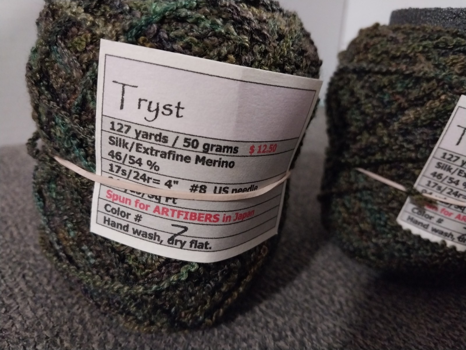 Artfibers Tryst Yarn Silk/merino 50g 127yds – 2 Cakes