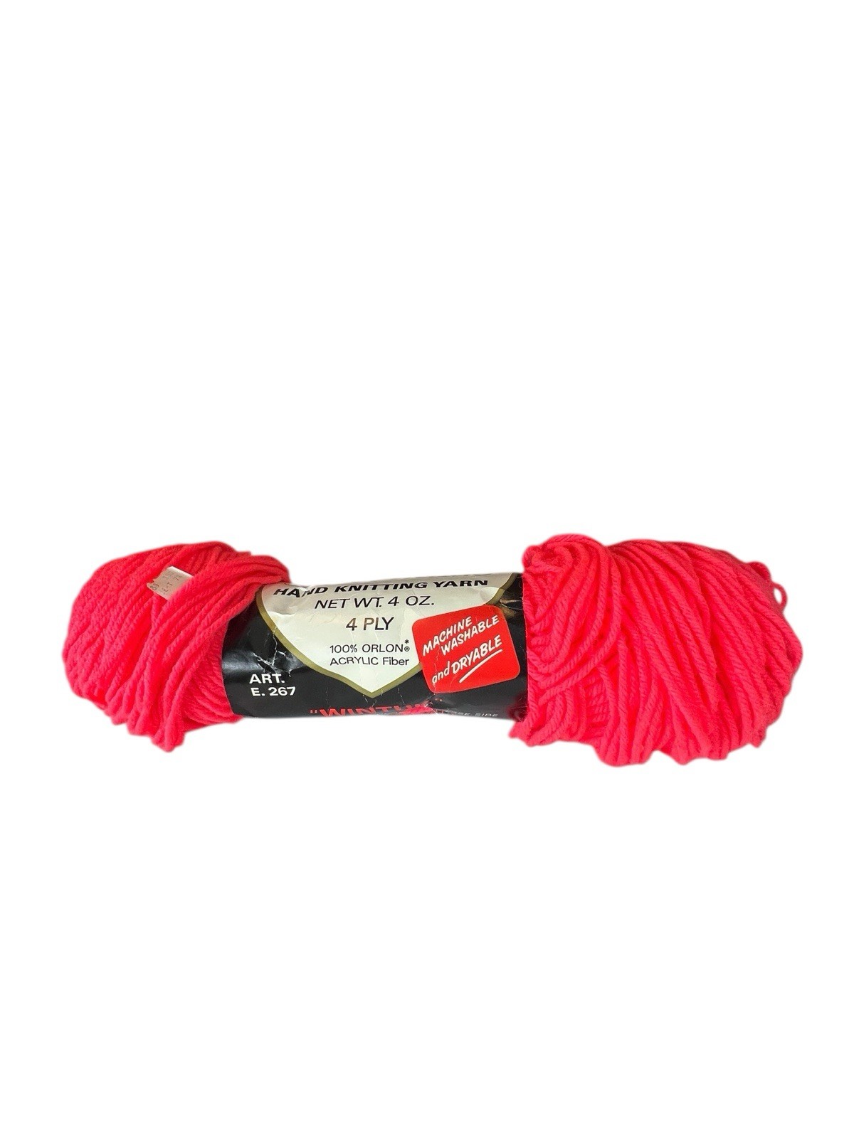 Vintage Red Heart Wintuk Orlon Acrylic Yarn – 1 Skein Color Melon #900