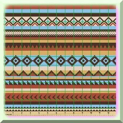 Waterproof fabric with chevron arrow and rectangle patterns 72×58 inches