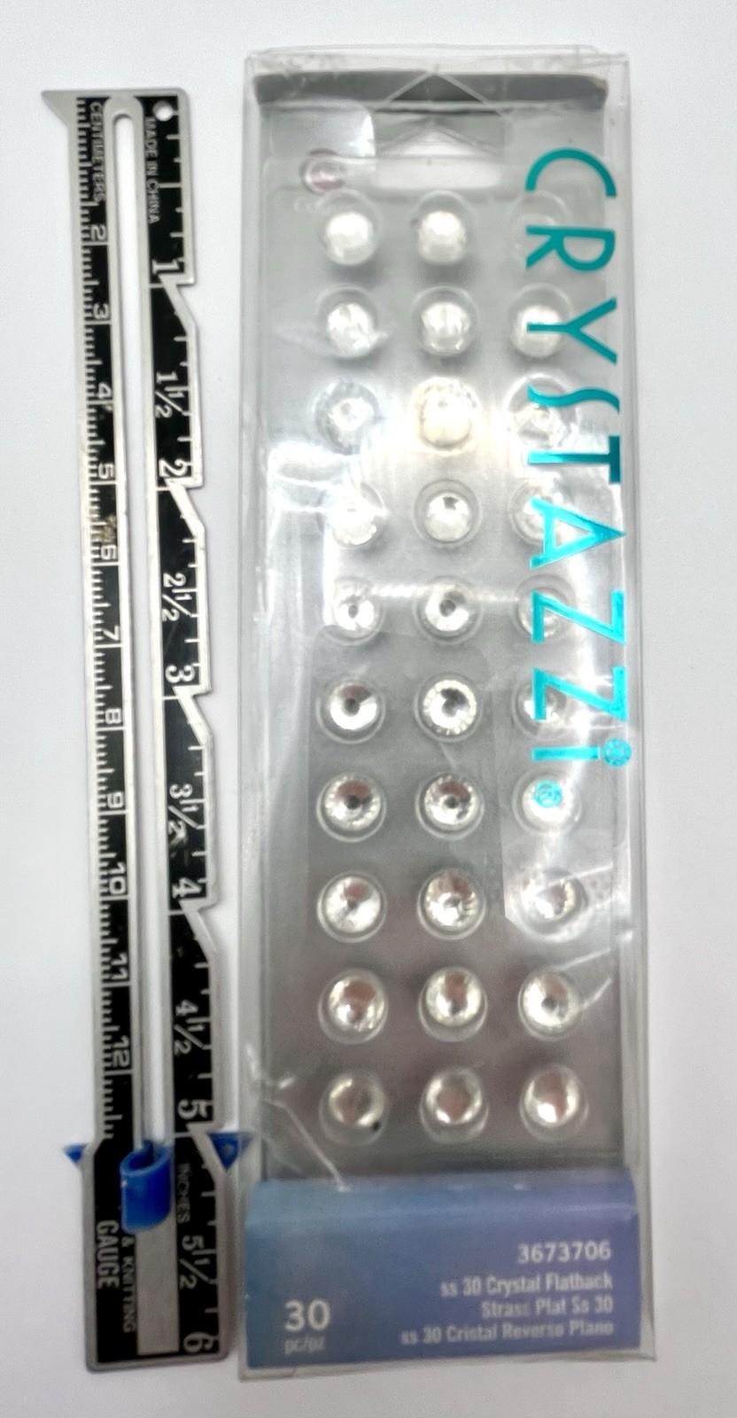 Crystazzi 29 Piece Flatback Crystal Rhinestones Glue On